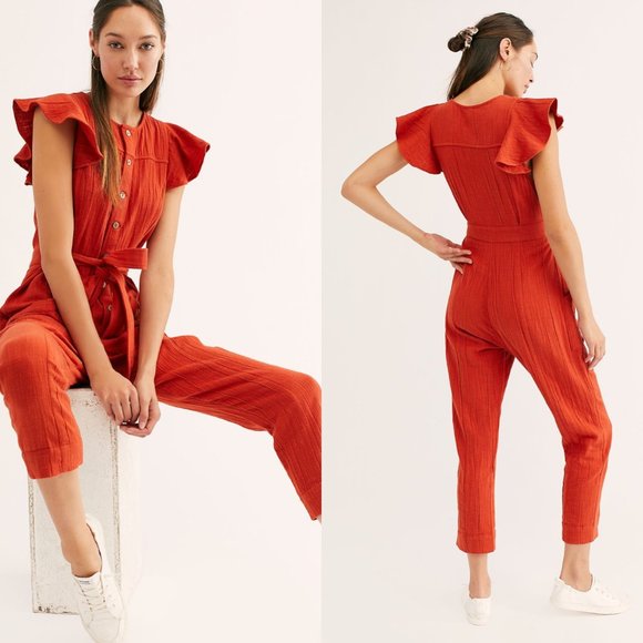 Free People Pants - Free People Louis Jumpsuit Paprika Endless Summer